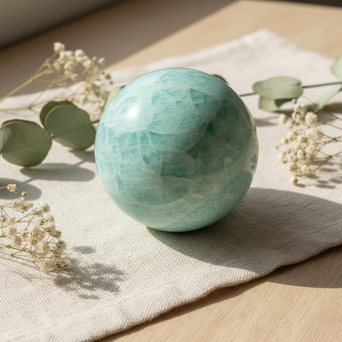 Amazonite Crystal Sphere