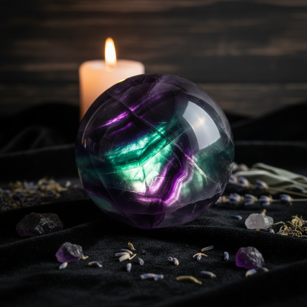 Fluorite Crystal Sphere