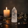 Limitless Manifestation Ice Quartz Point