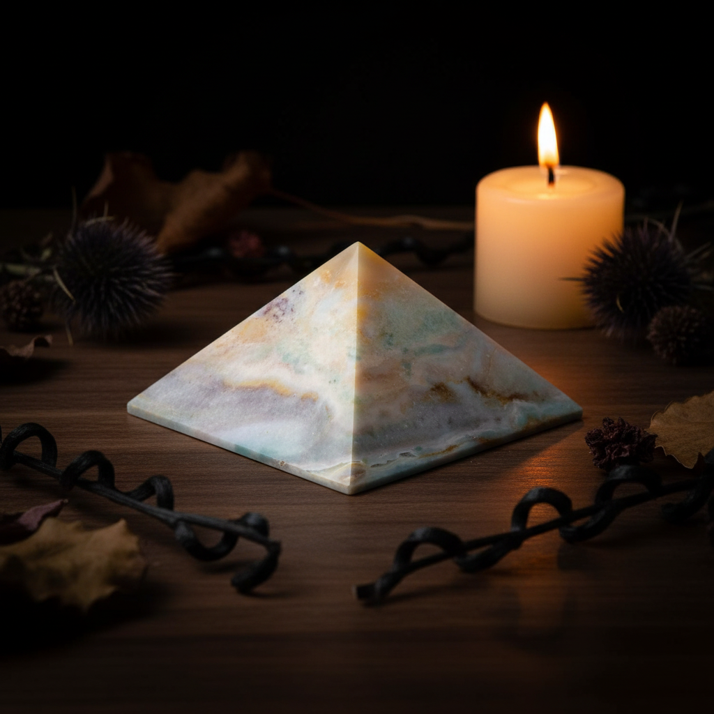 Pastel Calcite Pyramid