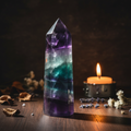 Rainbow Fluorite Wand Tower