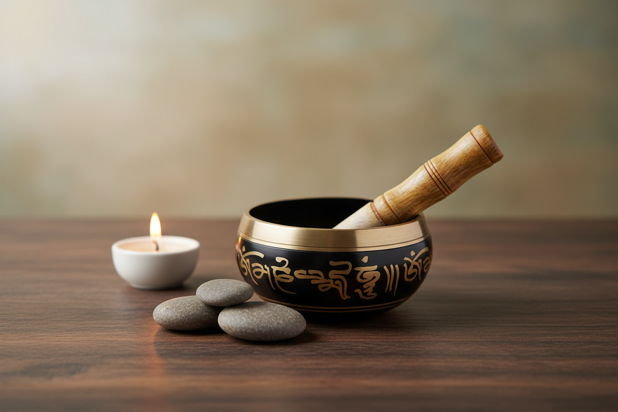 Tibetan Singing Bowl – Lifestyle Product Photo